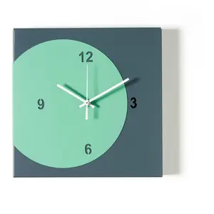 ARTI E MESTIERI horloge murale ECLEO (Petrolio / verde acqua - Métal v...