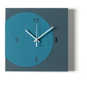 ARTI E MESTIERI horloge murale ECLEO (Petrolio / blu oltremare - Métal... pas cher