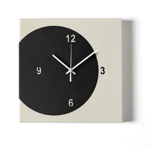 ARTI E MESTIERI horloge murale ECLEO (Avorio / nero - Métal verni) pas cher