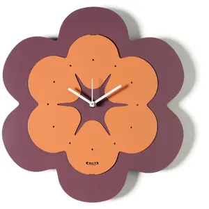 ARTI E MESTIERI horloge murale FLORINDO (Viola ametista / pesca - Méta...