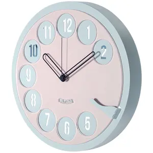 ARTI E MESTIERI horloge murale CALL ME (Cenere / gelso - Métal verni) pas cher