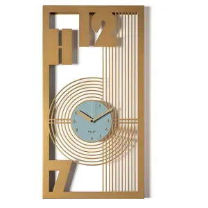 ARTI E MESTIERI horloge murale GROPIUS (Oro laccato / verde marino - M...