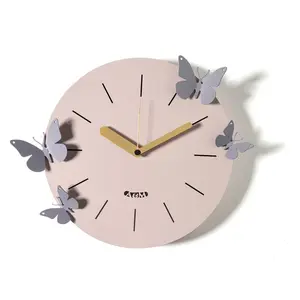 ARTI E MESTIERI horloge murale BATTITO D'ALI (Gelso / glicine - Métal ... pas cher