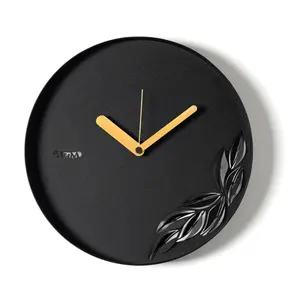 ARTI E MESTIERI horloge murale ALBA (Noir - Métal verni)