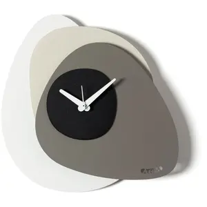 ARTI E MESTIERI horloge murale GREASE (Bianco marmo / avorio / fango /... pas cher