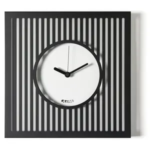 ARTI E MESTIERI horloge murale TIFFANY PICCOLO (Noir / blanc marbre - ... pas cher