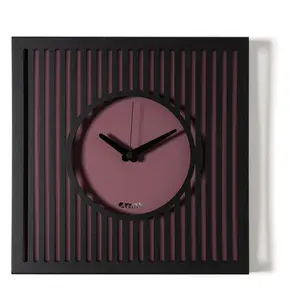 ARTI E MESTIERI horloge murale TIFFANY PICCOLO (Nero / viola ametista ... pas cher