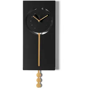 ARTI E MESTIERI horloge murale à pendule OMEGA (Nero / oro laccato - M... pas cher