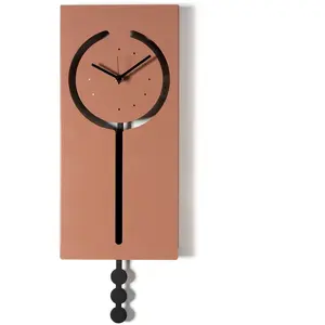 ARTI E MESTIERI horloge murale à pendule OMEGA (Mocha mousse / nero - Métal verni) pas cher