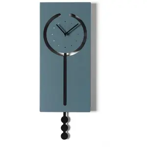 ARTI E MESTIERI horloge murale à pendule OMEGA (Petrolio / nero - Méta... pas cher