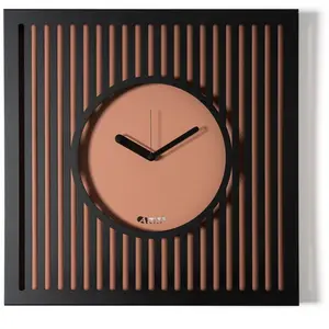 ARTI E MESTIERI horloge murale TIFFANY GRANDE (Nero / mocha mousse - M... pas cher