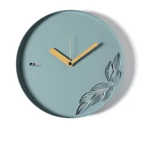 ARTI E MESTIERI horloge murale ALBA (Vert mer - Métal verni) pas cher
