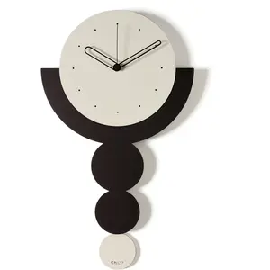 ARTI E MESTIERI horloge murale à pendule TRILOGY (Avorio / nero / avor...