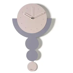 ARTI E MESTIERI horloge murale à pendule TRILOGY (Gelso / glicine / ge... pas cher