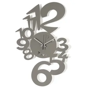 ARTI E MESTIERI horloge murale LUPIN (Boue - Métal verni) pas cher