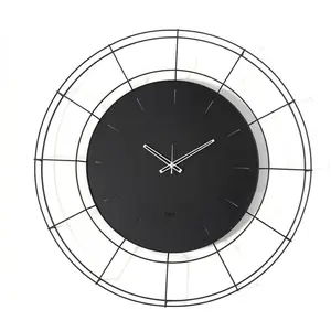 ARTI E MESTIERI horloge murale NUDO GRANDE (Noir - Métal verni)