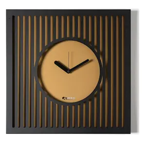 ARTI E MESTIERI horloge murale TIFFANY GRANDE (Nero / oro laccato - Mé...
