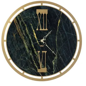 ARTI E MESTIERI horloge murale MOOD (Oro trasparente e venature d'oro ...