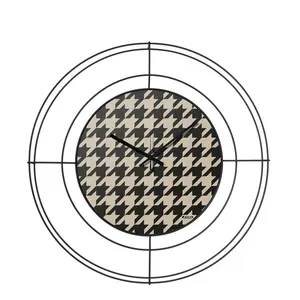 ARTI E MESTIERI horloge murale NUDO PICCOLO PIED DE POULE NERO (Nero /... pas cher
