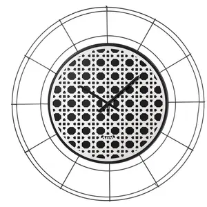 ARTI E MESTIERI horloge murale NUDO GRANDE VIENNA (Noir / Blanc - Méta...