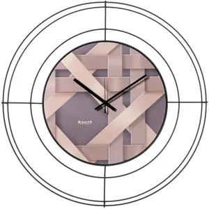 ARTI E MESTIERI horloge murale NUDO PICCOLO INTRECCIO (Nero / intrecci...