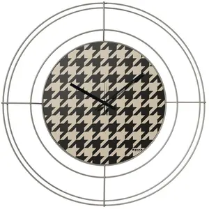 ARTI E MESTIERI horloge murale NUDO PICCOLO PIED DE POULE NERO (Sabbia... pas cher