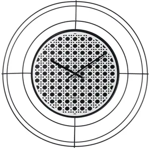 ARTI E MESTIERI horloge murale NUDO PICCOLO VIENNA (Noir / Blanc - Mét...