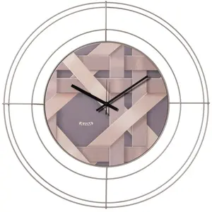 ARTI E MESTIERI horloge murale NUDO PICCOLO INTRECCIO (Sabbia / intrec... pas cher