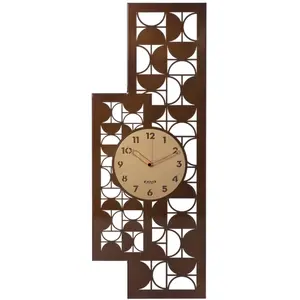 ARTI E MESTIERI horloge murale VOGUE (Caramello industrial / oro laccato - Métal verni) pas cher
