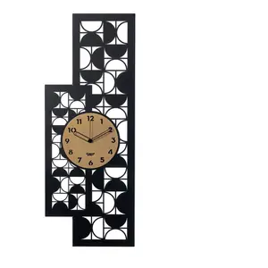 ARTI E MESTIERI horloge murale VOGUE (Noir / or laqué - Métal verni) pas cher
