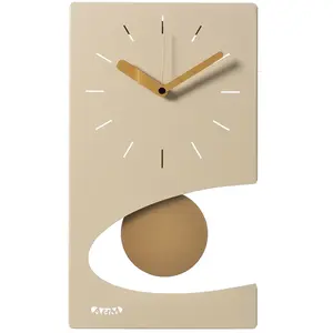 ARTI E MESTIERI horloge murale à pendule ECLIPSE (Cr - Métal verni) pas cher