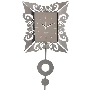 ARTI E MESTIERI horloge murale à pendule VANITY (Boue - Métal verni)