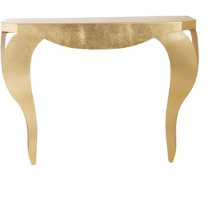 Comparateur de prix : Arti E Mestieri Console Chippendale (Feuille D'or - Métal)