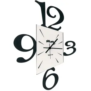 ARTI E MESTIERI horloge murale BIG PROSPETTIVA (Noir - Métal et verre)Vendu parmyareadesign