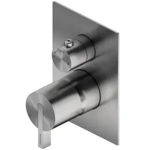 Ritmonio DOT316 | DOT316 Round Mitigeur monocommande en acier inoxydable, pour 2 sorties, PR50GC101INOX, pas cher