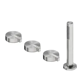 Ritmonio DOT316 | DOT316 Round Mélangeur de baignoire à 4 trous en aci... pas cher