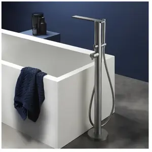 Ritmonio DOT316 Mitigeur de baignoire sur pied, en acier inoxydable, P...