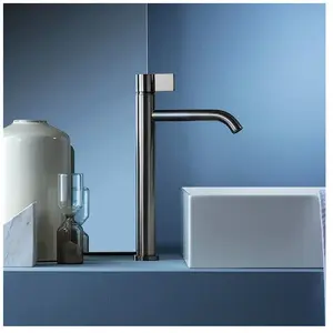 Ritmonio DOT316 Round Mitigeur de lavabo en acier inoxydable, bec haut... pas cher