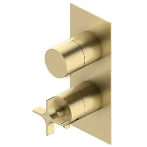 Ritmonio Diametro35 Cross | Diametro35 S Mitigeur thermostatique pour 3 sorties, PR53HG101CHX,