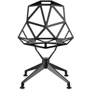 Magis Chaise Pivotante Chair_One 4star (Noir - Aluminium) pas cher
