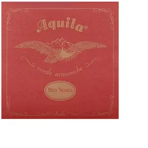 Aquila Reds Jeu Ukulele Tenor Gcea Sol Grave Rouge Fil
