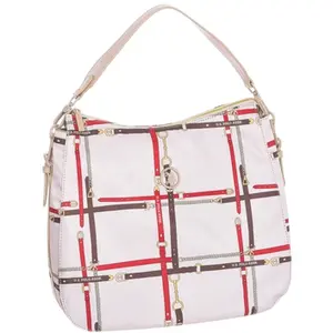 Comparateur de prix : U.S. POLO ASSN. - Sac à main Houston Hobo en Nylon, crème-multicolore (34 X 8.5 X 37 cm)