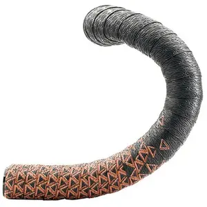 DEDA Ruban de guidon LOOP en PU+EVA Noir/Marron avec bouchons - 96g, 2,5mmVendu parbikeinn