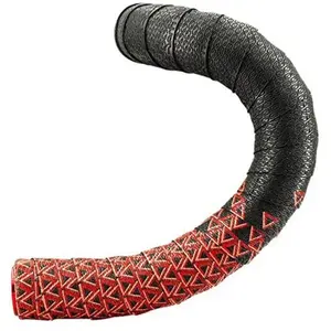 Comparateur de prix : Deda Elementi Ruban de guidon LOOP PU+EVA Noir/Rouge avec bouchons - 96g, 2,5mm, 30mm, 2000mm