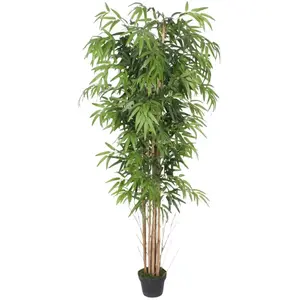 Plante artificielle Bambou en pot, H 180 cm pas cher