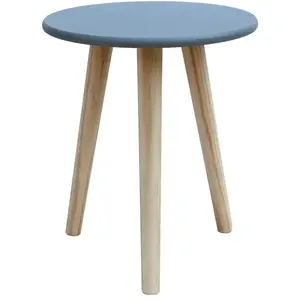 Table basse scandinave gris et marron pas cher