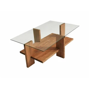 Comparateur de prix : Dmora Table basse en bois beige 105x60 h40 cm