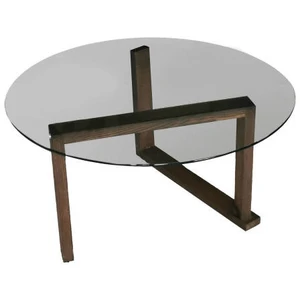 Comparateur de prix : Dmora Table basse en bois beige 80x80 h41 cm