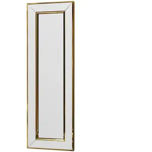 Comparateur de prix : Miroir Dpancher - Dmora - En verre miroir - Or 30x3.2h90 cm