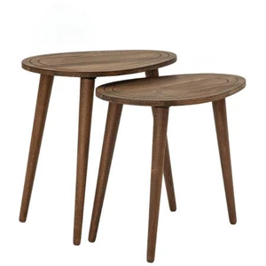 Dmora Table basse janequeo, table basse, porte-revues pour canapé, etagère de salon, 50x33h52 cm, noyerVendu parcarrefour